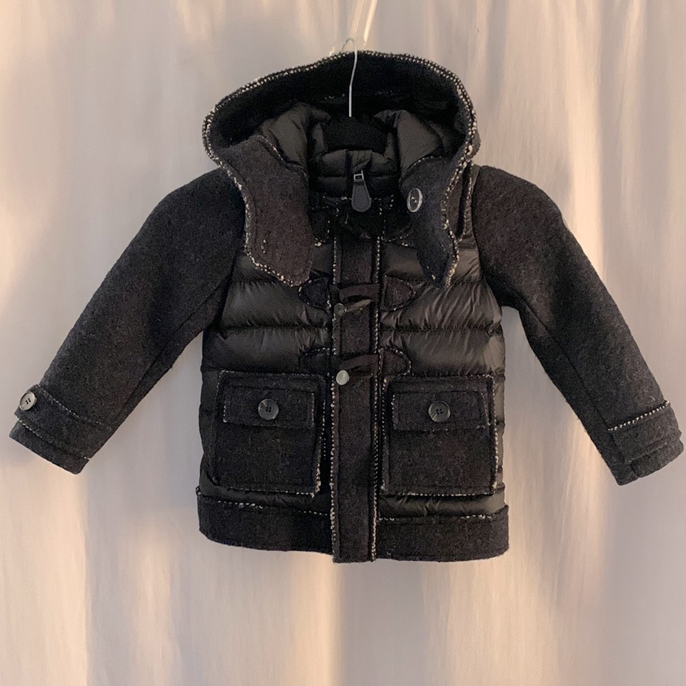 RARE JOTT Kids puffer jacket with wool trim